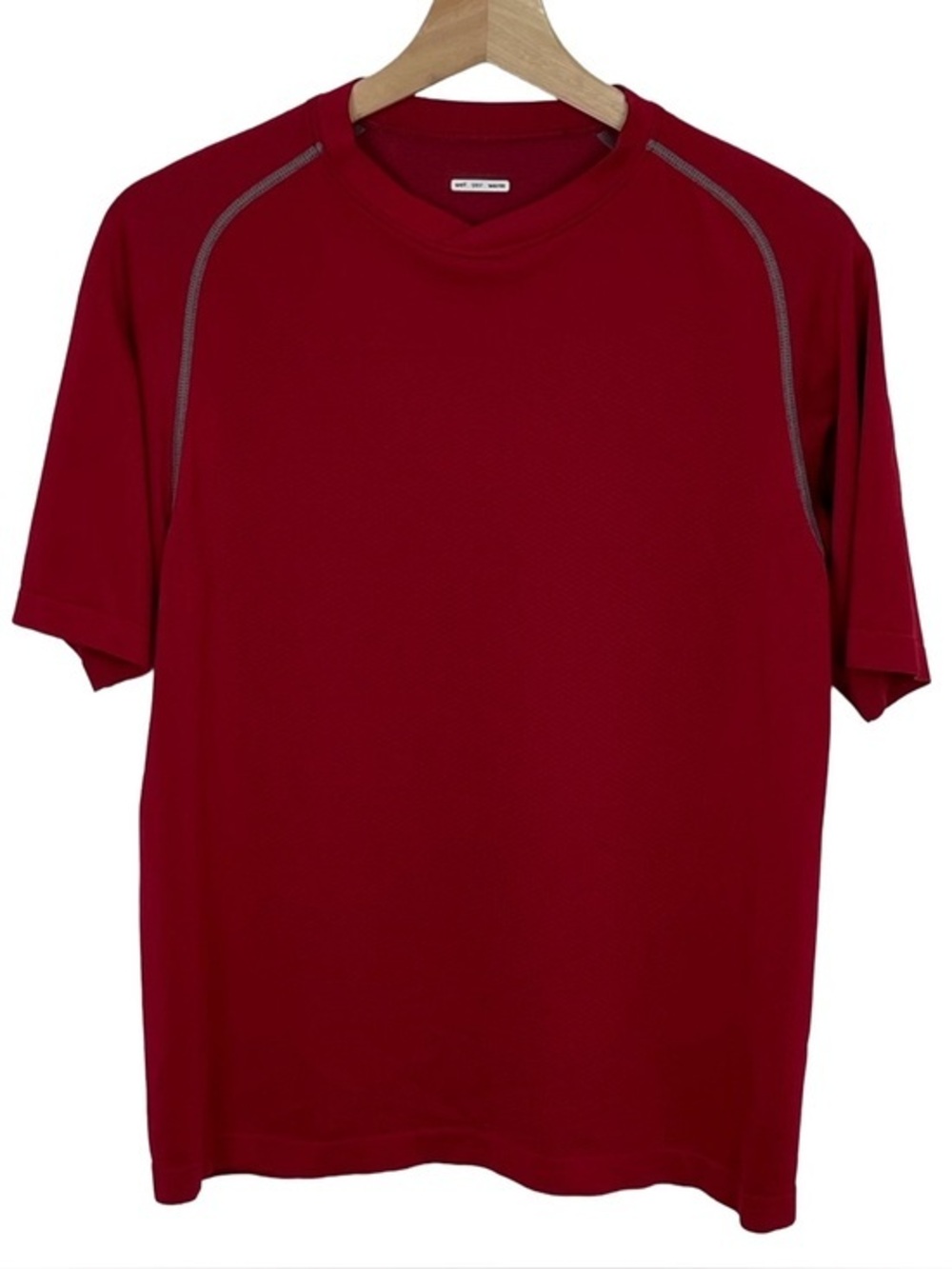 Lululemon Metal Vent Tech Short Sleeve V Deep Red S